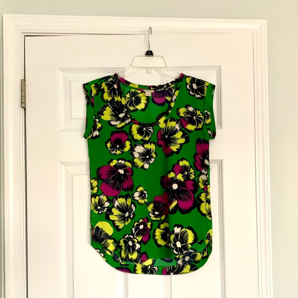 J. Crew Floral Blouse